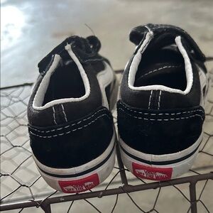Vans Kids Black and White Sneakers